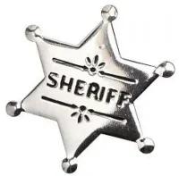 Sheriffstern für den Western Helden und Cowboy