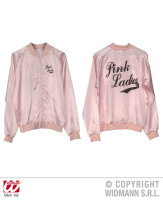 50er Jahre Pink Ladies Jacke aus Satin Größe: M bis L