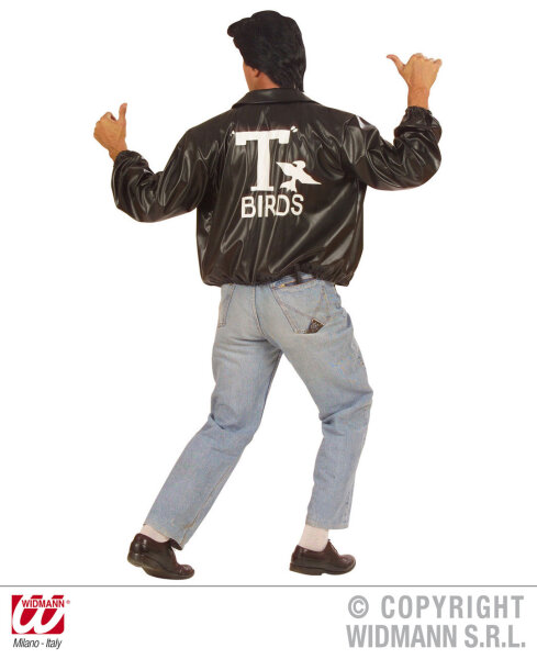 50er Jahre T Birds Jacke im Lederlook Größe: XL