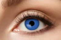 Farbige Kontaktlinsen blue elfe oder blaue Elfe