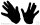 Handschuhe in Schwarz