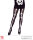 Strumpfhose in schwarz mit Knochen Skelett