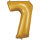 Folienballon gold als Zahlenballon 86cm Zahl: 7