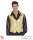 Herren Pailletten Weste in gold