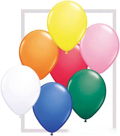 Deko Luftballons Ballons bunt 30cm 12" heliumgeeignet Menge: 10 Stück