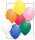 Deko Luftballons Ballons bunt 30cm 12" heliumgeeignet Menge: 10 Stück