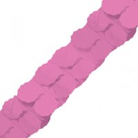 Girlande in vielen Farben einfarbig und bunt 3,65m Farbe: pink
