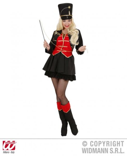 Kostüm Zirkus Direktorin oder Dompteurin mit Hut Größe: S