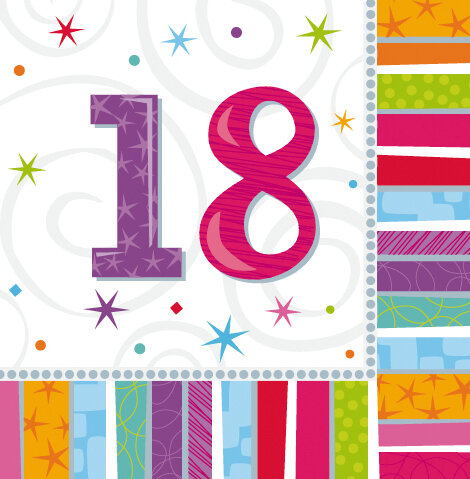Geburtstags Servietten Happy Birthday 18 30 40 50 60 70 80 90