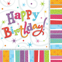 Geburtstags Servietten Happy Birthday 18 30 40 50 60 70 80 90