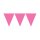Wimpelkette in vielen Farben einfarbig und bunt 4,5m Farbe: pink