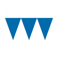 Wimpelkette in vielen Farben einfarbig und bunt 4,5m Farbe: hellblau
