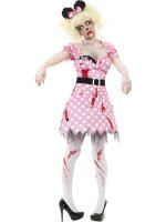 Zombie Kostüm im 50er Jahre Design für Damen