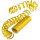 Party Luftschlangen metallic holographisch Farbe: gold