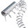 Party Luftschlangen metallic holographisch Farbe: silber