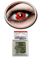 Farbige Kontaktlinsen rotes Monster metatron