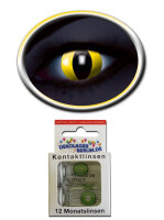 Farbige UV Kontaktlinsen yellow cat