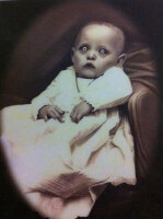 Halloween Effektbild Baby als Monster