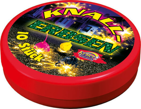10 Knallerbsen in der Dose