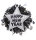 Edler Glitzer Happy New Year Anstecker bzw. Brosche in gold und silber