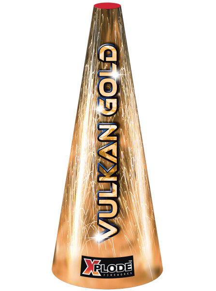 Silvester Feuerwerk Xplode Vulkan der Extragrösse Gold