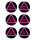 6 grosse Buttons für die Hen Night oder Bachelorette Party