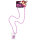 Shot Glas mit Kette in pink für Junggesellenabschied und Hen night Party