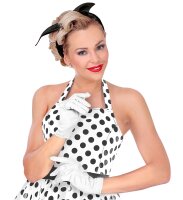 Weisse Handschuhe für Rokoko oder den Weihnachtsmann