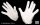 Weisse Handschuhe für Rokoko oder den Weihnachtsmann