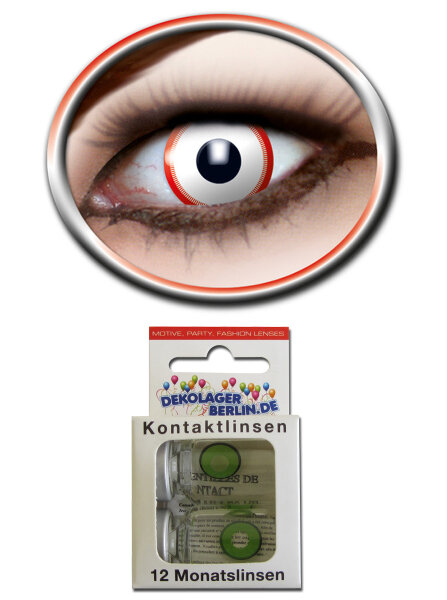 Farbige Kontaktlinsen saw II  Größe: 3 Monatslinsen ohne Stärke