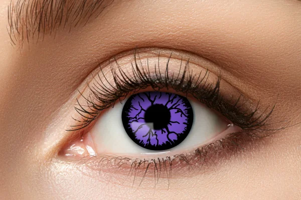 Farbige Kontaktlinsen violet monster