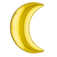 Folienballon Mond in gold 88cm