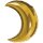 Folienballon Mond in gold 88cm