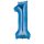 Folienballon blau als Zahlenballon 0 bis 9 86cm   Farbe: 6