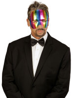 Halbmaske in Regenbogen Farben als Maske
