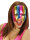 Halbmaske in Regenbogen Farben als Maske