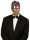 Halbmaske in Regenbogen Farben als Maske