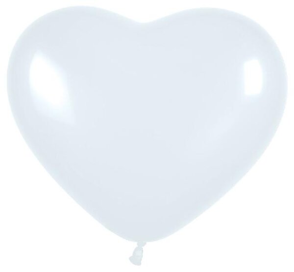 Deko Luftballons Herz weiss, Ø 42 cm Herzballons