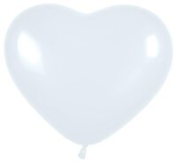 Deko Luftballons Herz weiss, Ø 42 cm Herzballons