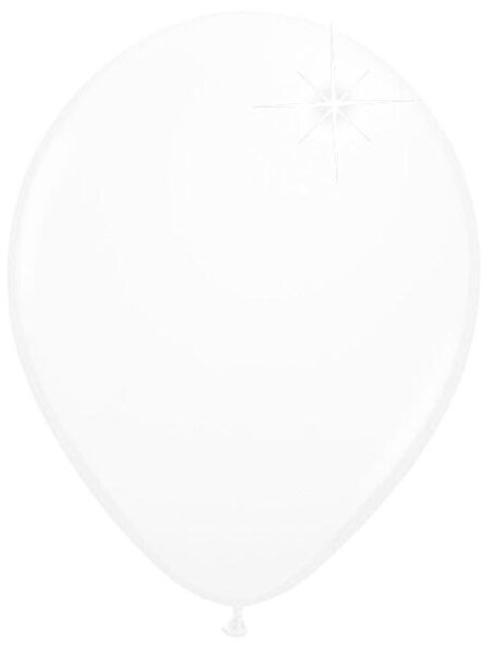 Deko Luftballons weiss perlmutt metallic 30 cm 12" Menge: 10 Stück
