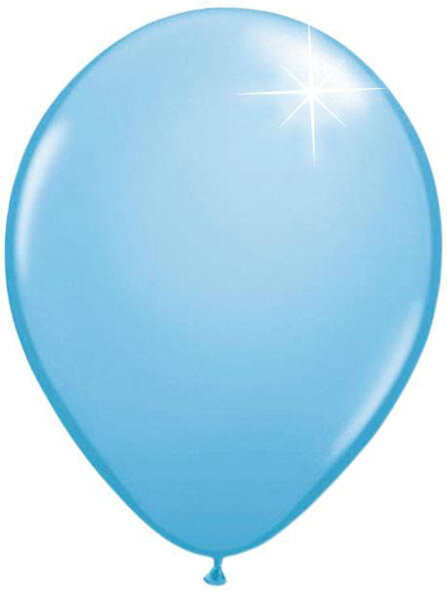 Deko Luftballons hellblau metallic 30 cm 12" Menge: 10 Stück