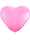 Luftballons Herz rosa Ø 42 cm Herzballons