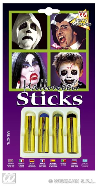 Halloween Schminke 4er Set Schminkstifte