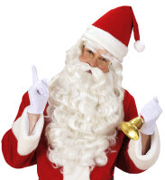 Weisse XL Handschuhe für Rokoko oder den Weihnachtsmann