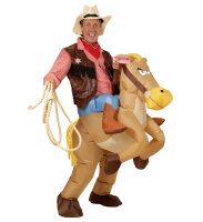 Air Suit Kostüm Pferd mit Reiter oder Cowboy