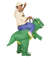 Air Suit Kostüm Dinosaurier mit Reiter
