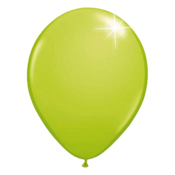 Deko Luftballons lemon grün metallic 30 cm 12" Menge: 10 Stück