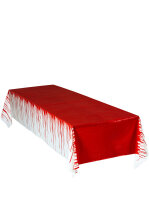 Blutende Tischdecke 137x275cm aus Kunststoff