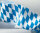 4 Rollen Oktoberfest Deko Krepp mit Raute 10 m x 6 cm