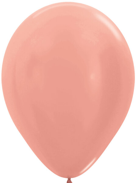 Deko Luftballons Ballons Rosegold metallic 30 cm 12"